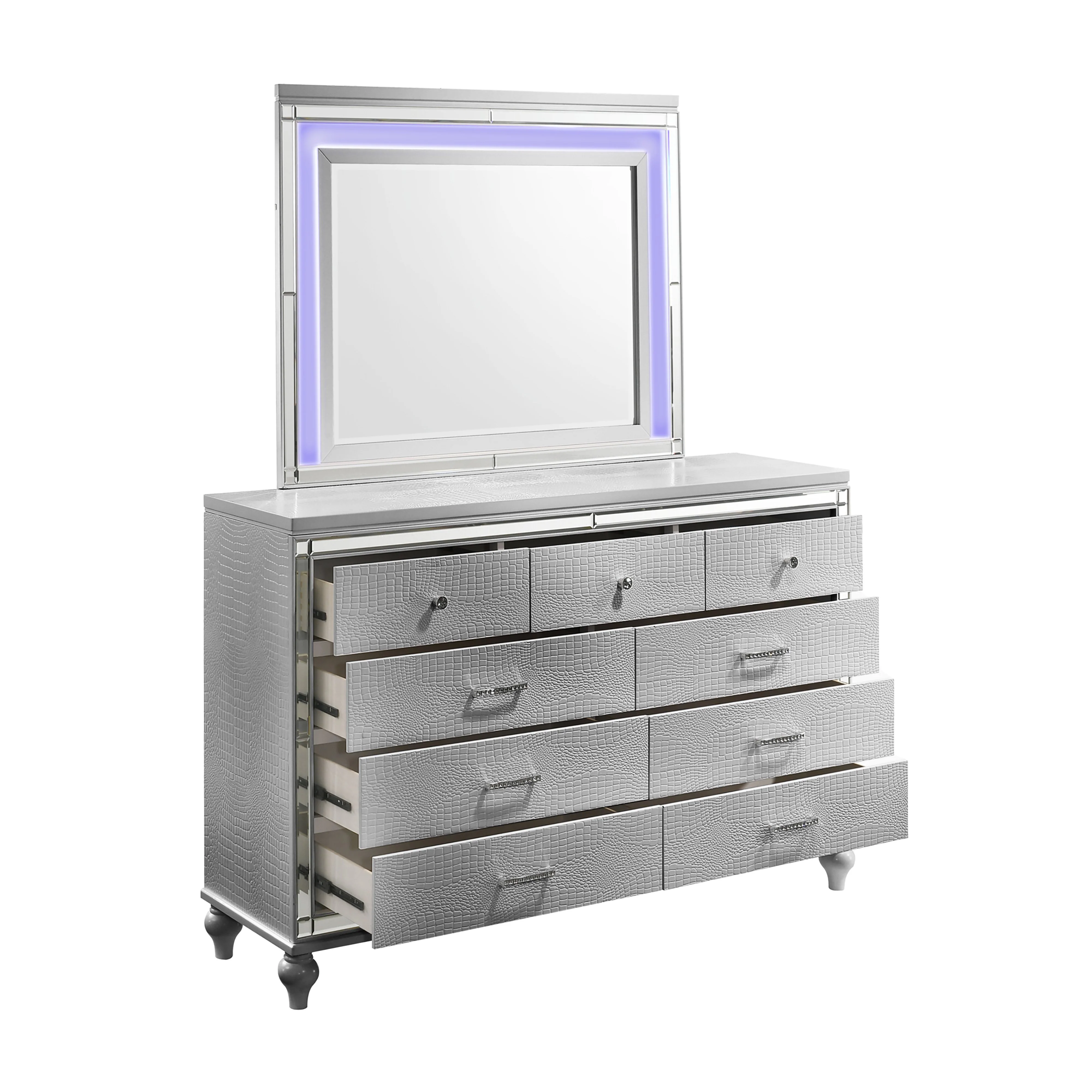 Valentino Lighted Mirror-Silver - Image 3
