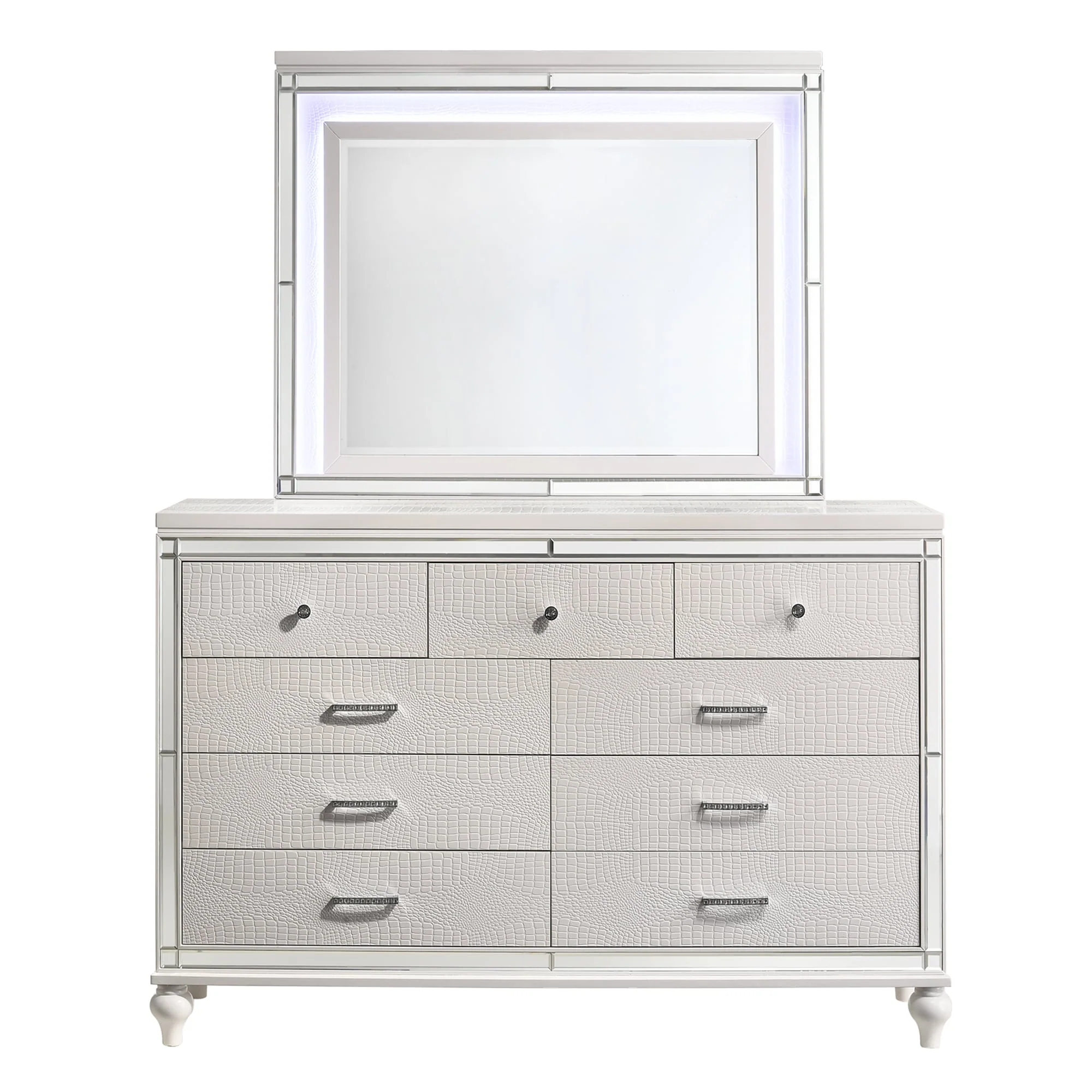 Valentino Lighted Mirror-White - Image 2