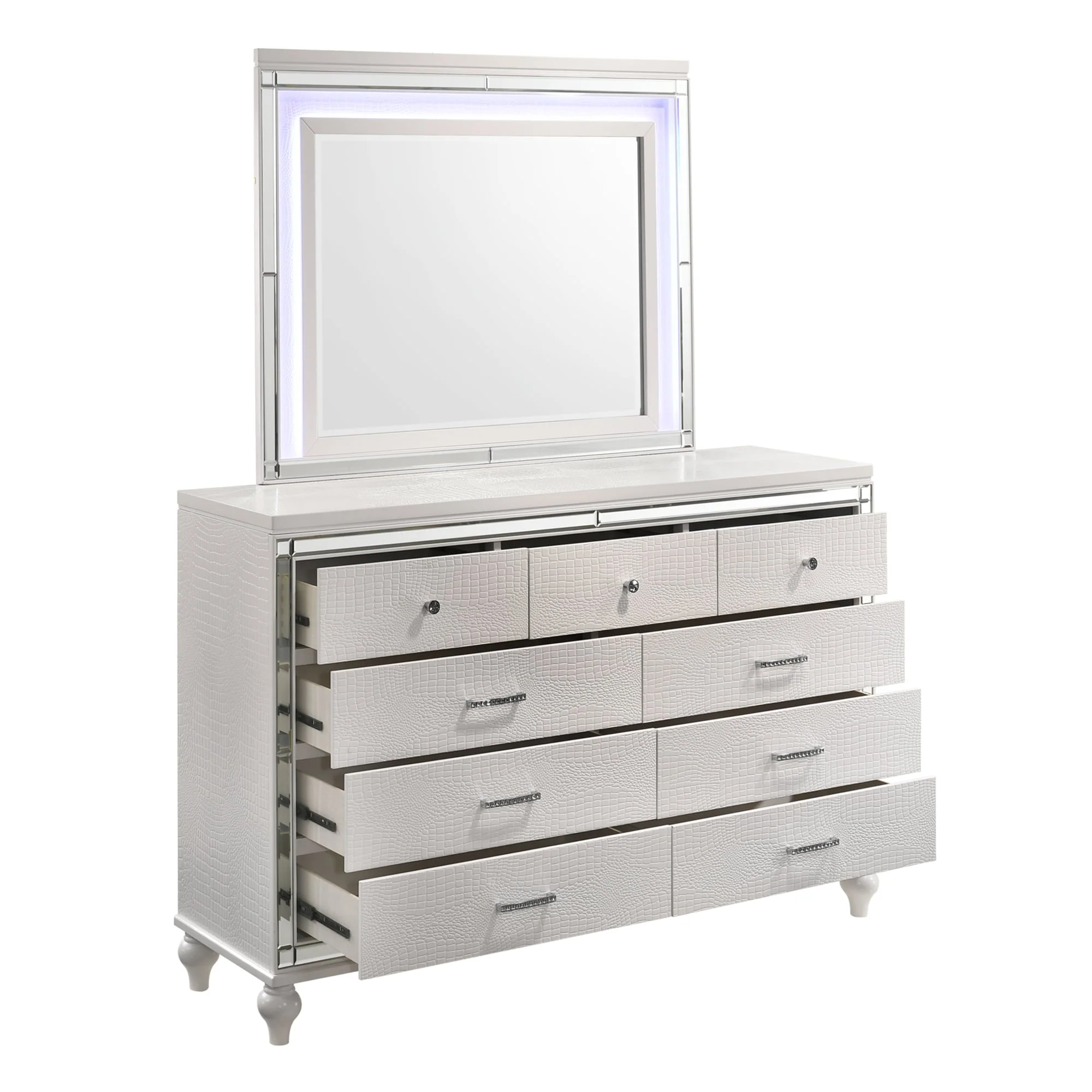Valentino Lighted Mirror-White - Image 3