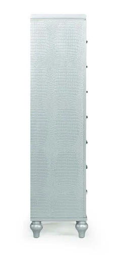 New Classic Furniture Valentino Lingerie Chest in Silver - Image 4