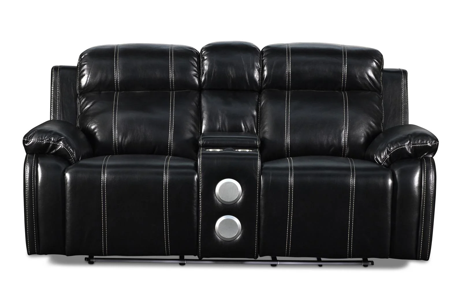 New Classic Fusion Console Loveseat in Black - Image 2