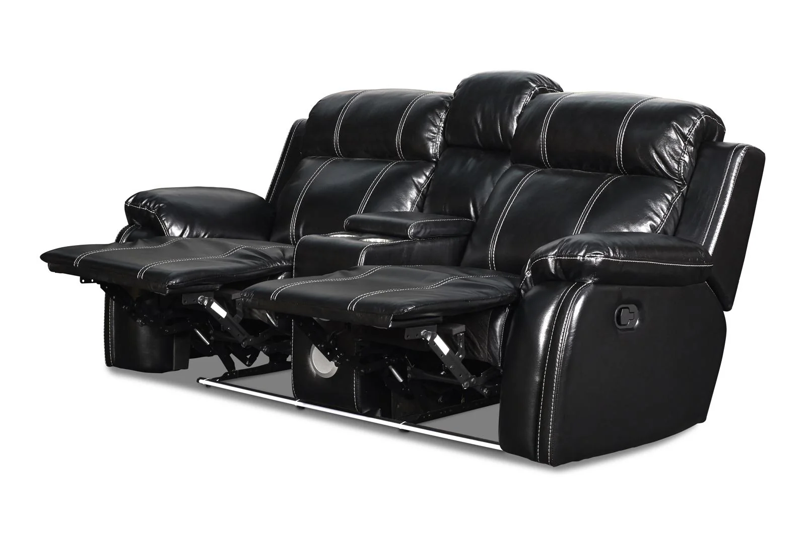 New Classic Fusion Console Loveseat in Black - Image 3