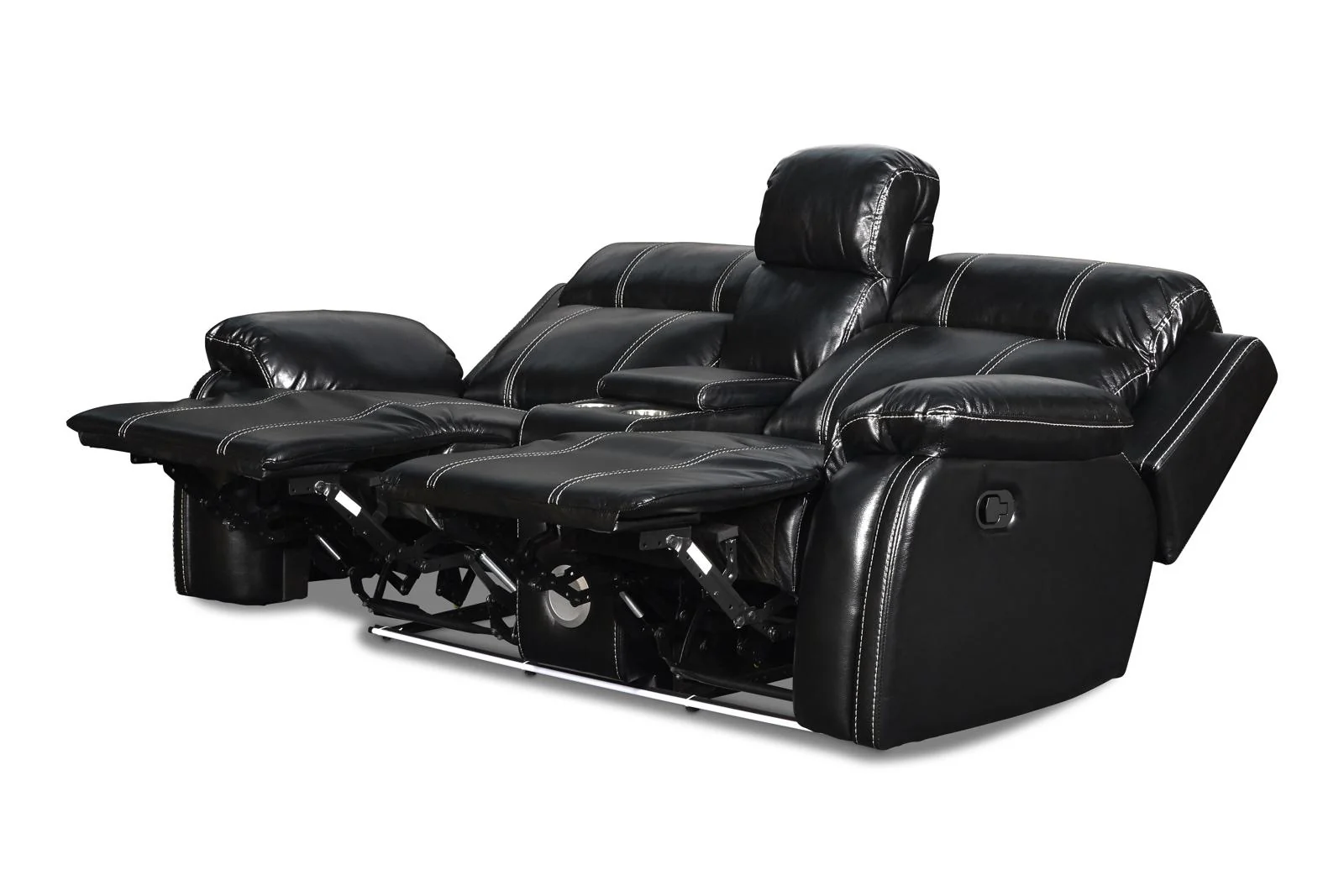New Classic Fusion Console Loveseat in Black - Image 4