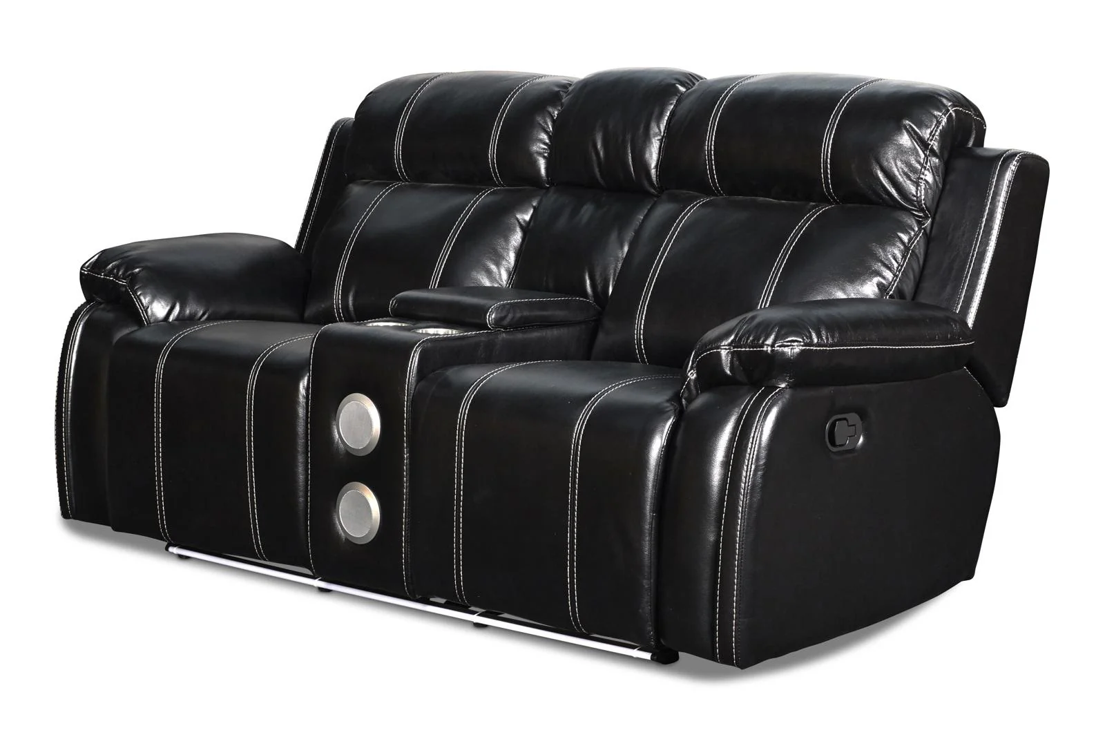 New Classic Fusion Console Loveseat with Power Foot Rest in Ebony - Image 2