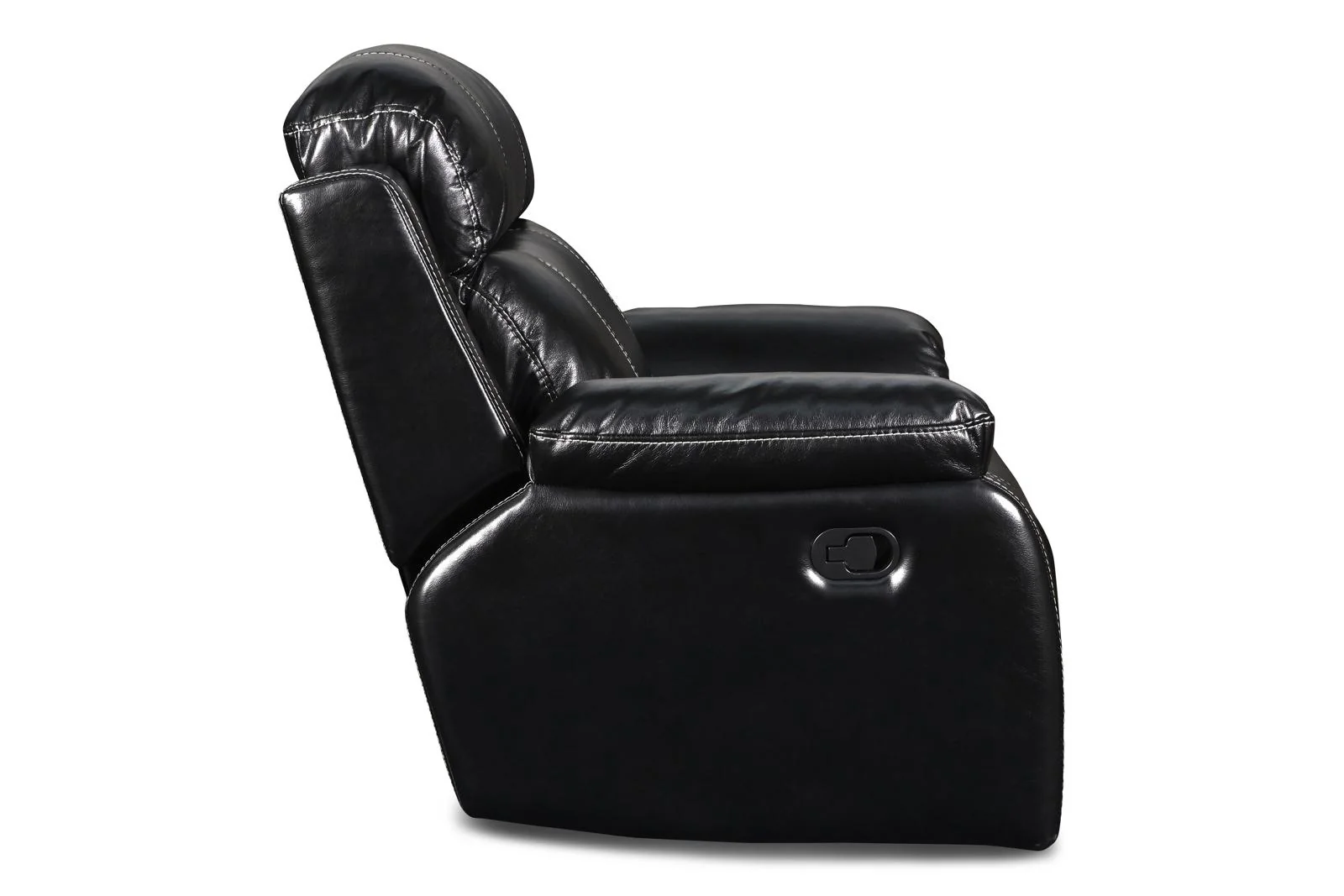 New Classic Fusion Swivel Glider Recliner in Black - Image 4