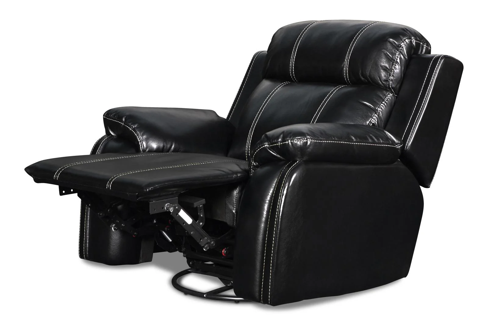 New Classic Fusion Swivel Glider Recliner with Power Foot Rest in Ebony - Image 3