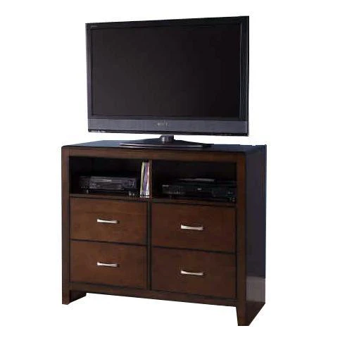 New Classic Kensington 4 Drawer Media Chest in Burnished Cherry - Image 2