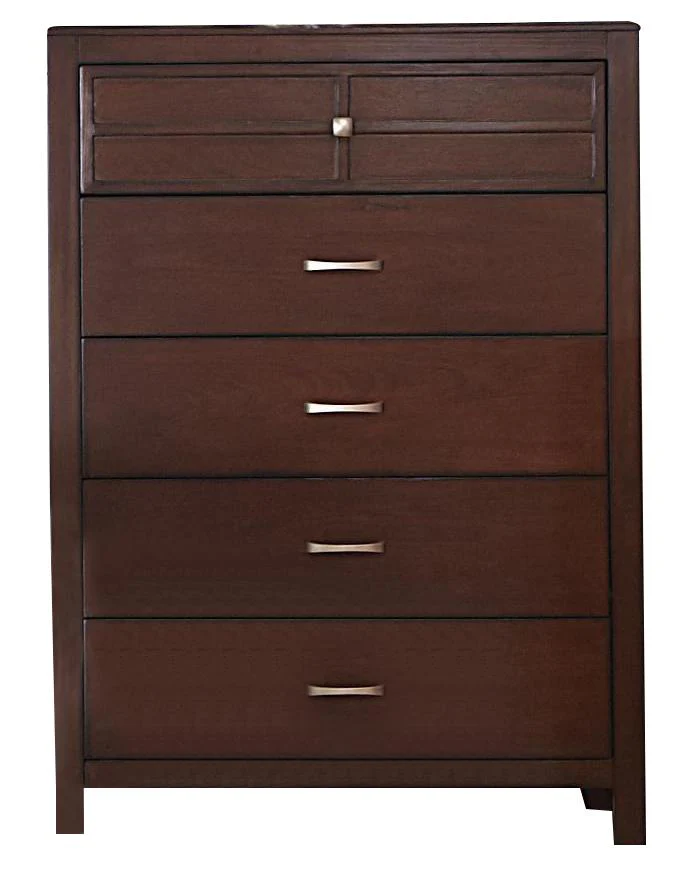 New Classic Kensington 5 Drawer Chest in Burnished Cherry - Image 3