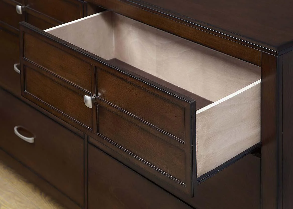 New Classic Kensington 6 Drawer Dresser in Burnished Cherry - Image 3