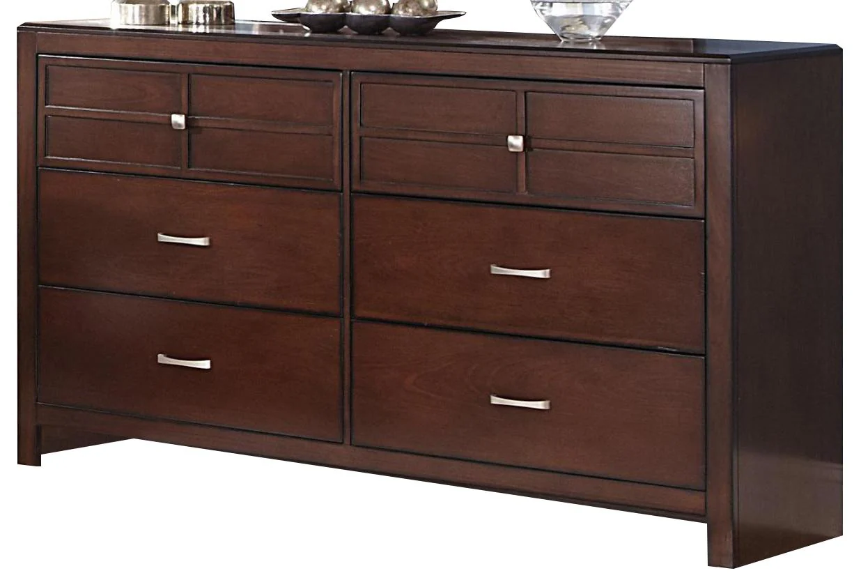 New Classic Kensington 6 Drawer Dresser in Burnished Cherry - Image 5