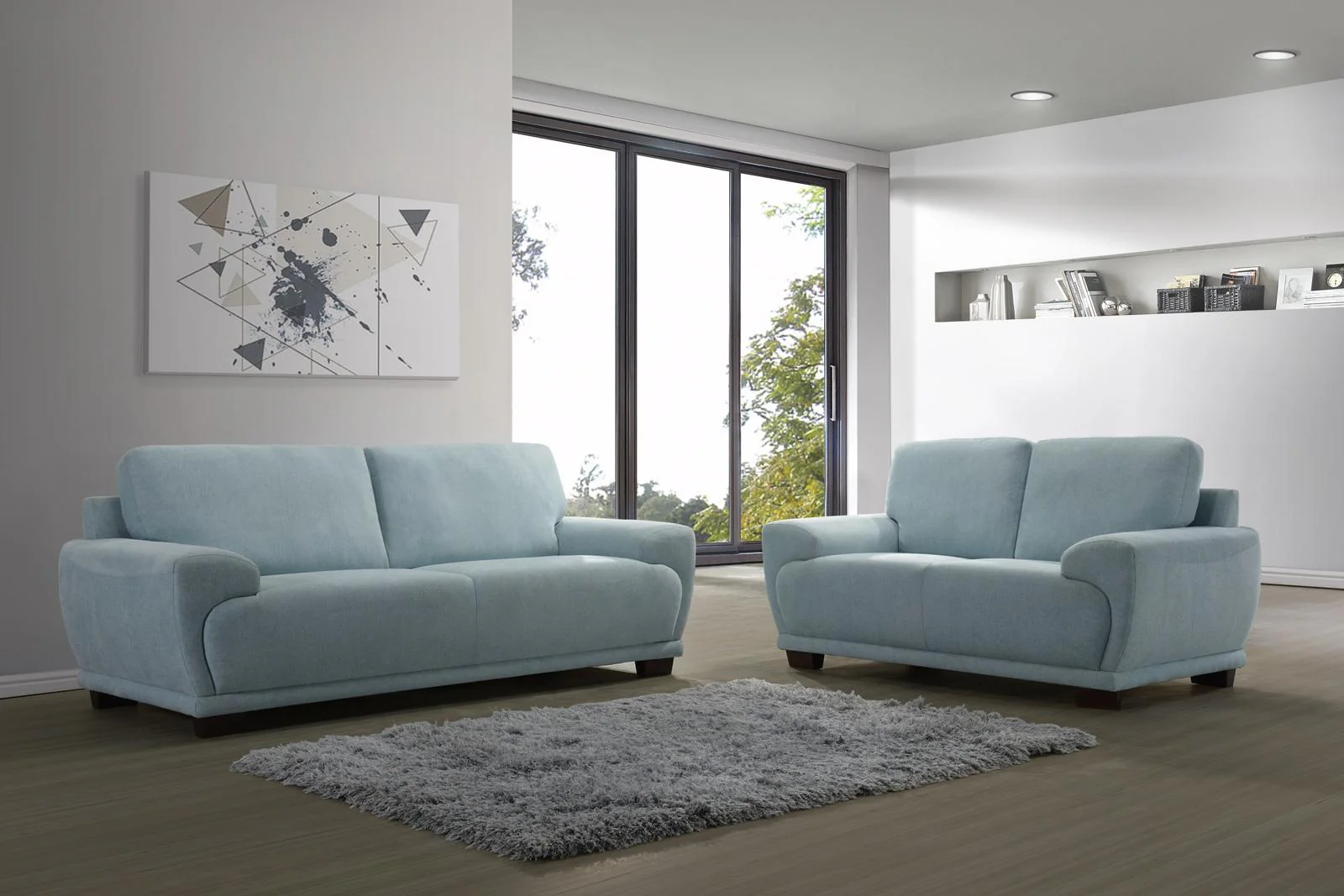 New Classic Sausalito Loveseat in Sea - Image 5