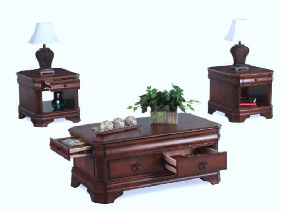 New Classic Sheridan End Table in Burnished Cherry - Image 3