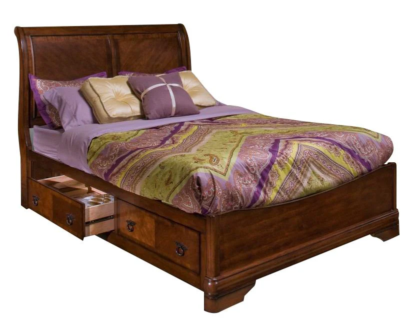 New Classic Sheridan Queen Storage Bed in Burnished Cherry - Image 2