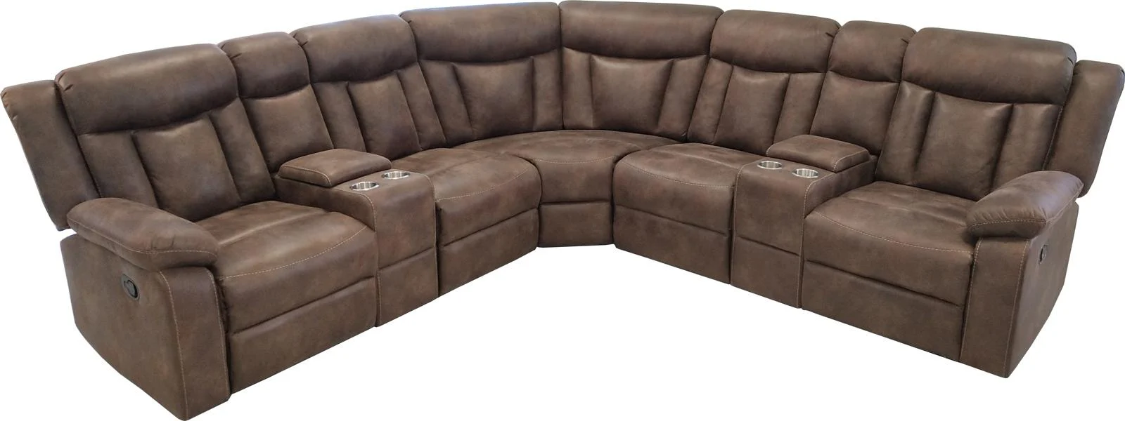 New Classic Stewart Power Sectional Living Room Set in Adobe - Image 2