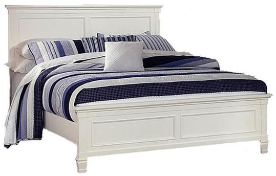New Classic Tamarack King Panel Bed in White - Image 3