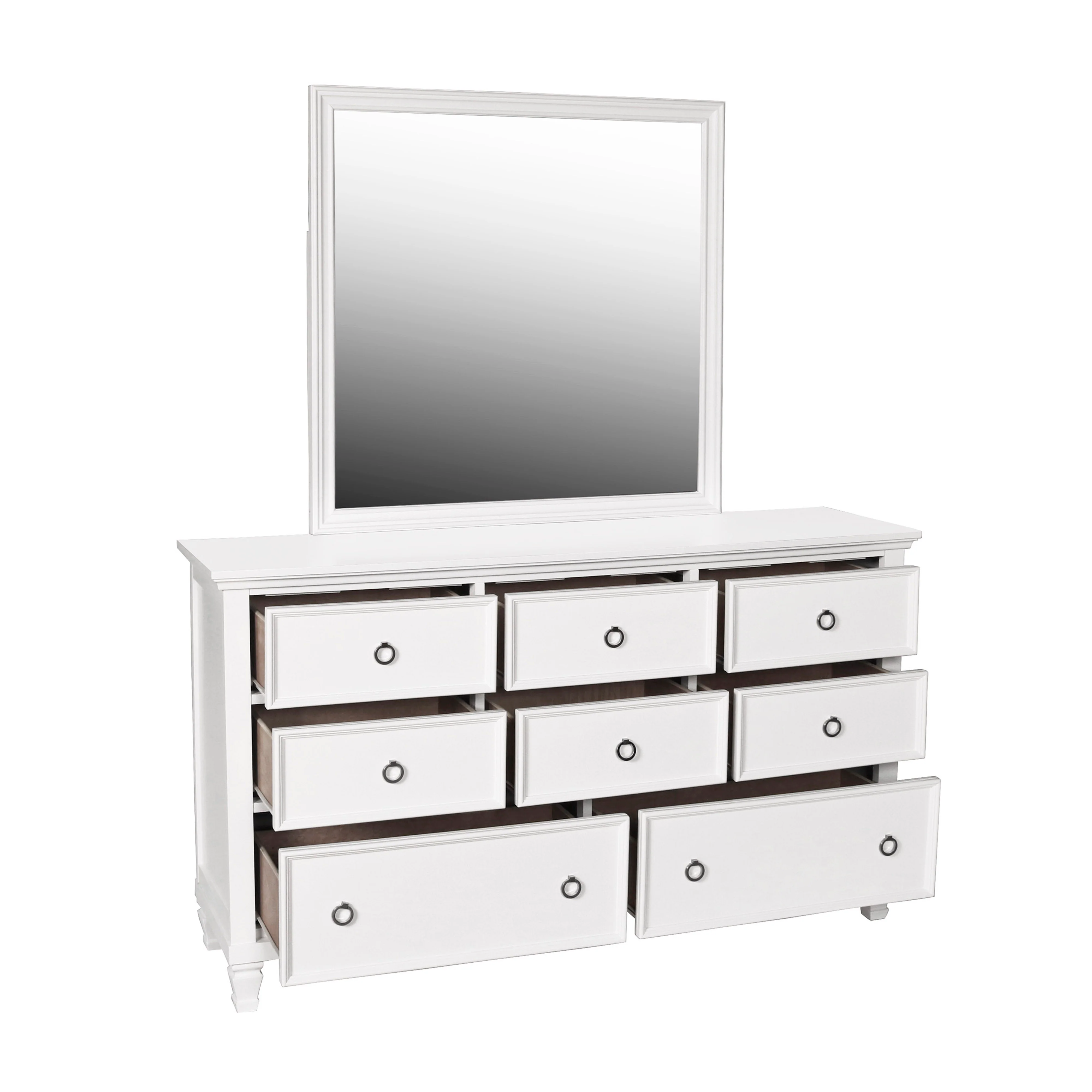 Tamarack Mirror- White - Image 3