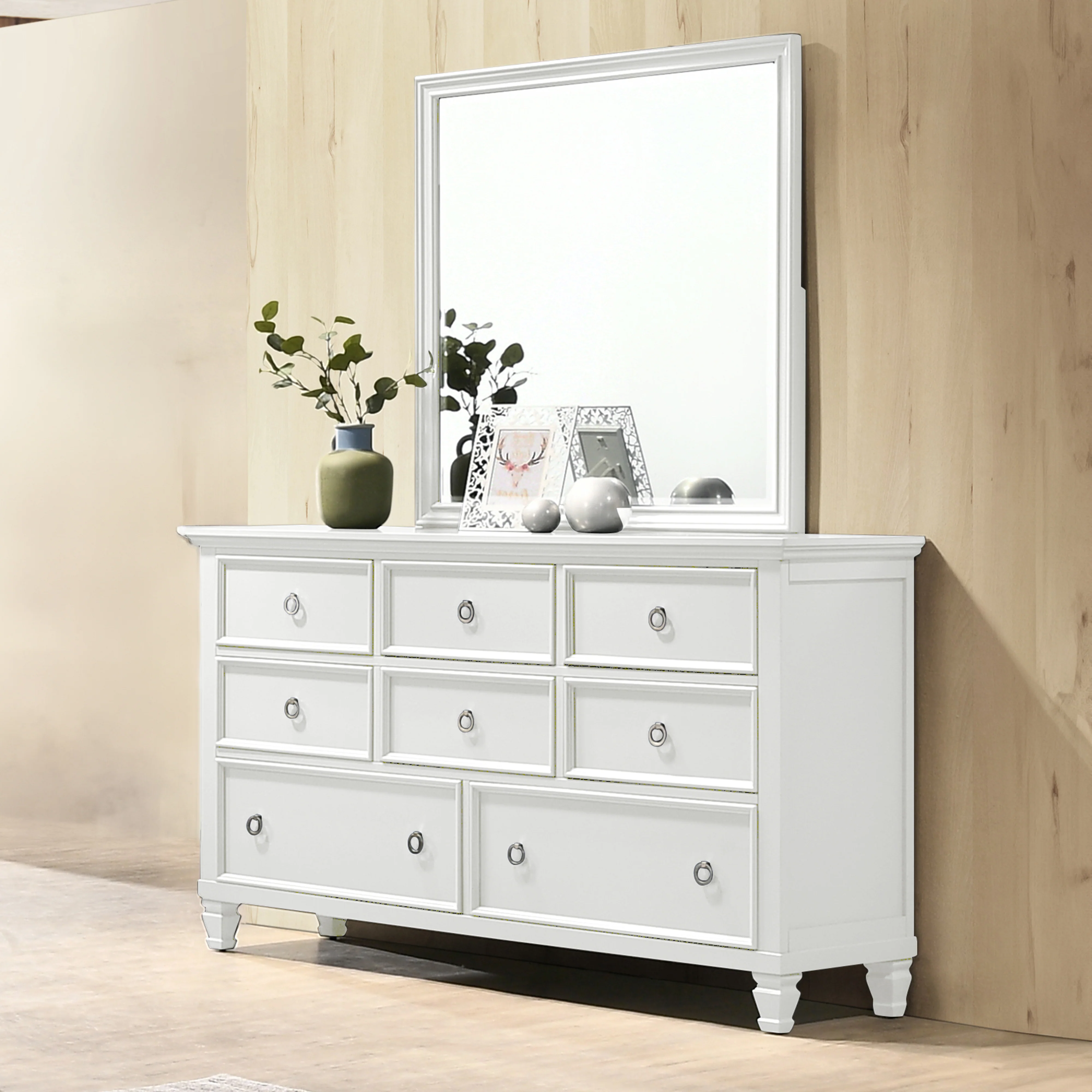 Tamarack Mirror- White - Image 5