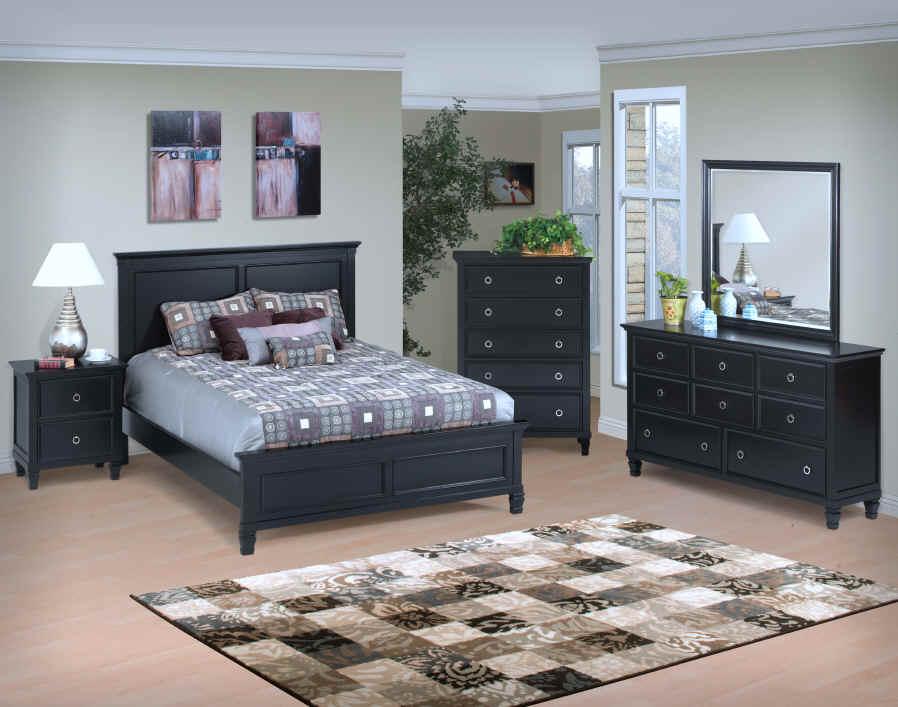 New Classic Tamarack Queen Panel Bed in Black - Image 2