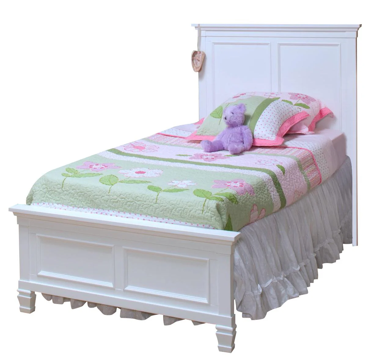 New Classic Tamarack Twin Panel Bed in White - Image 3