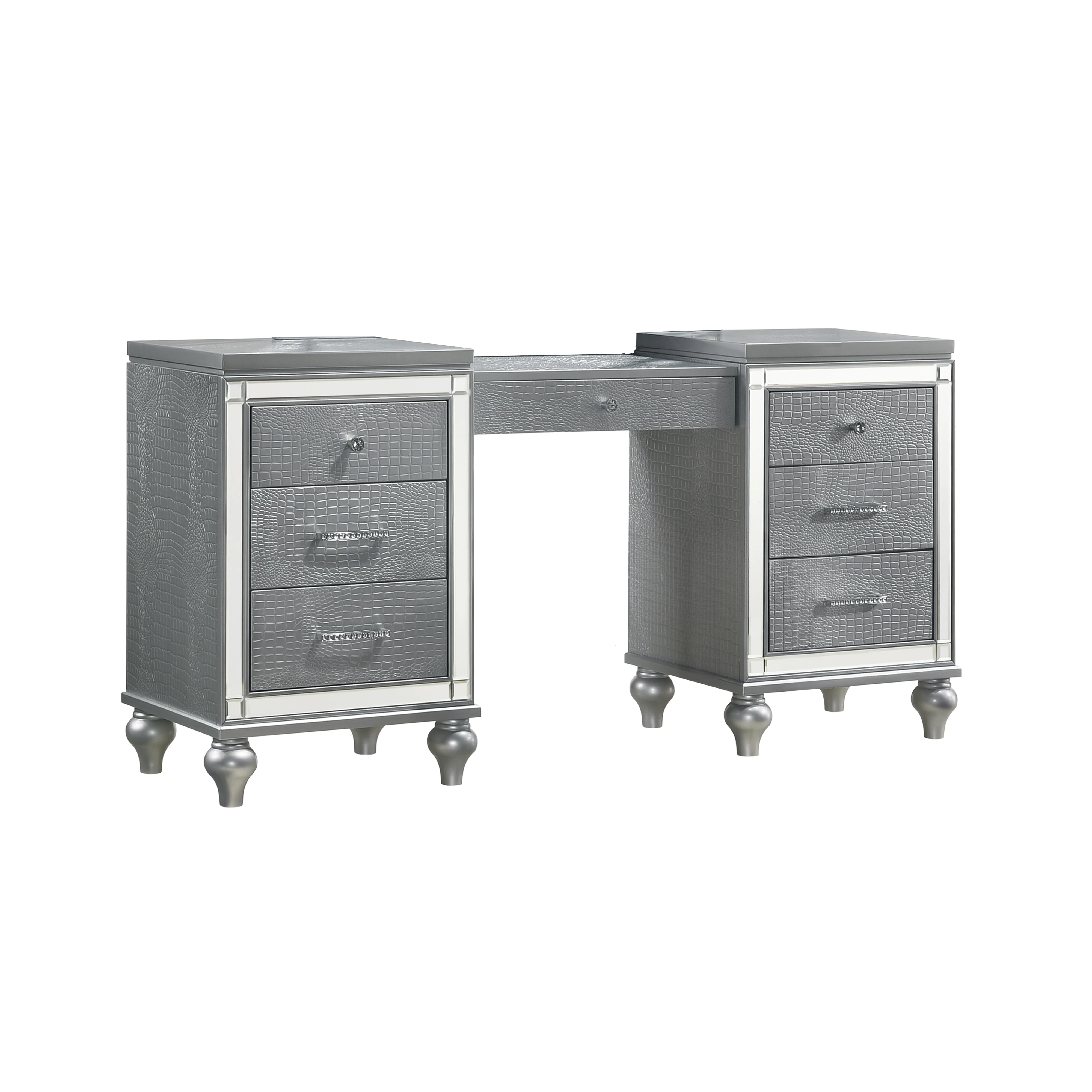 Valentino Dressing Table-Silver