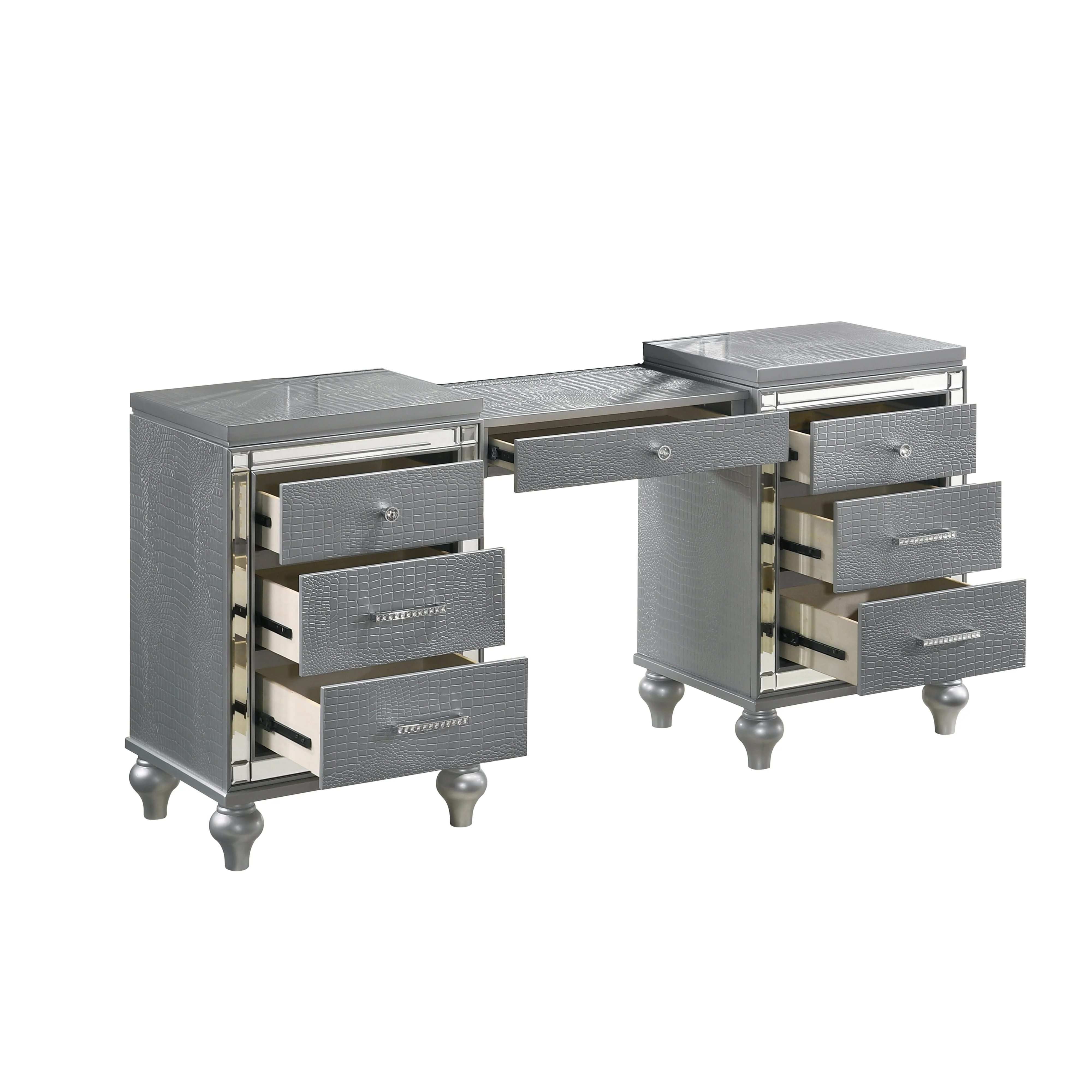 Valentino Dressing Table-Silver - Image 4