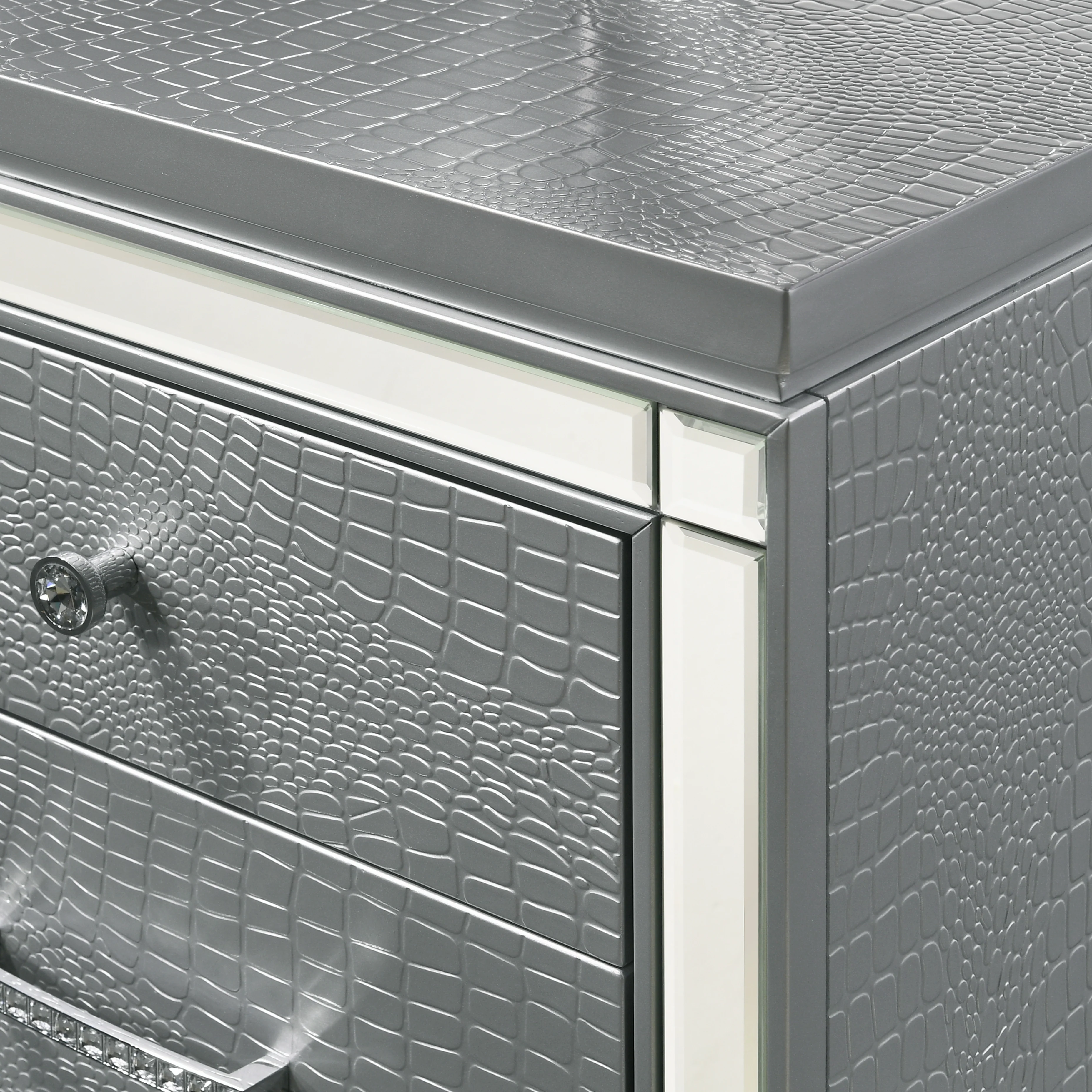 Valentino Dressing Table-Silver - Image 5