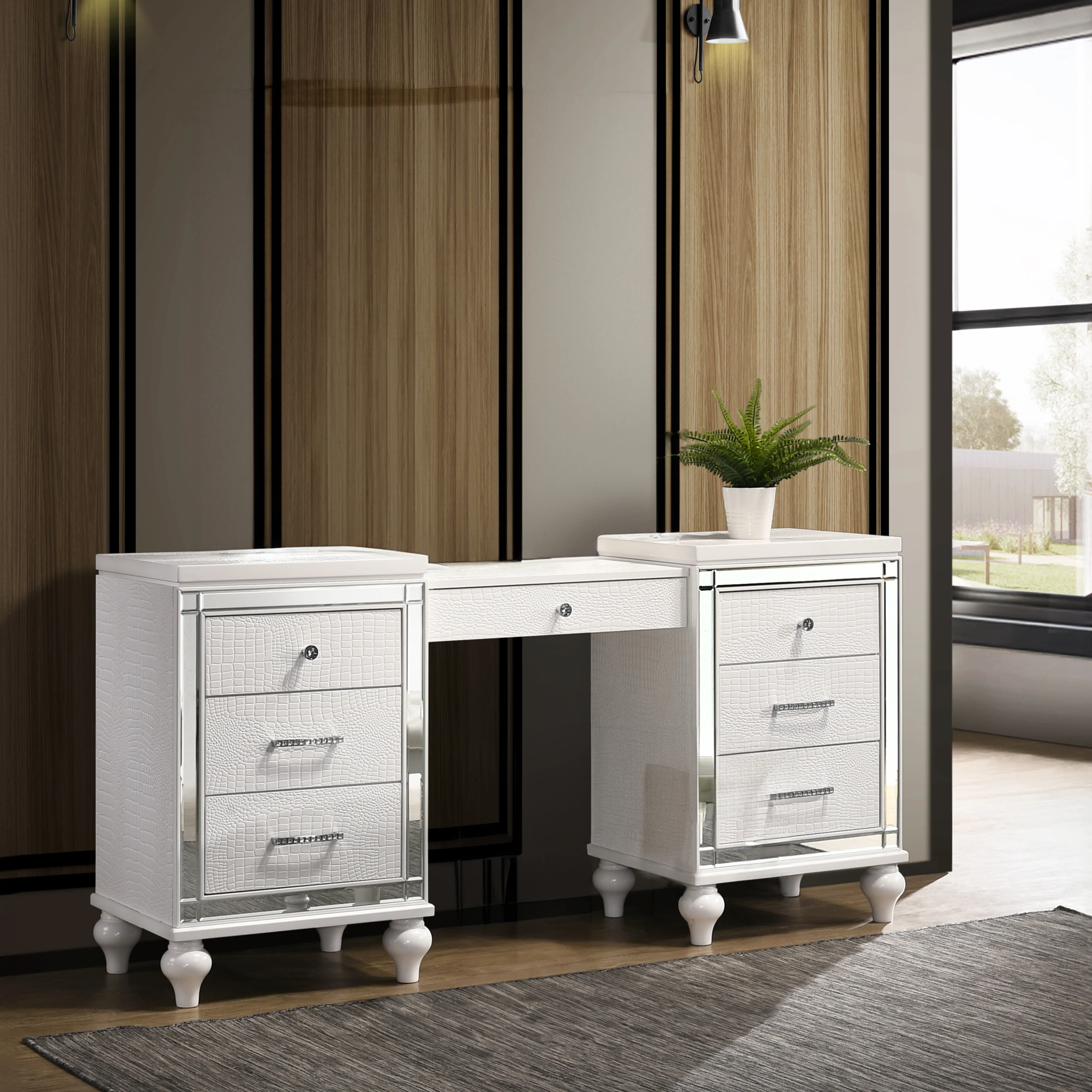 Valentino Dressing Table-White - Image 7