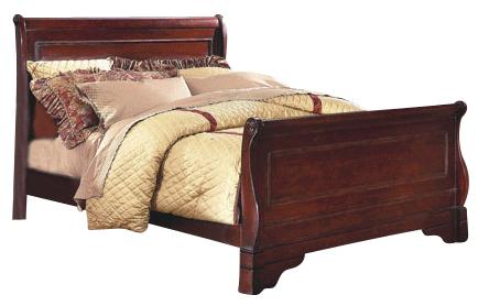 New Classic Versaille Eastern King Sleigh Bed in Bordeaux - Image 2