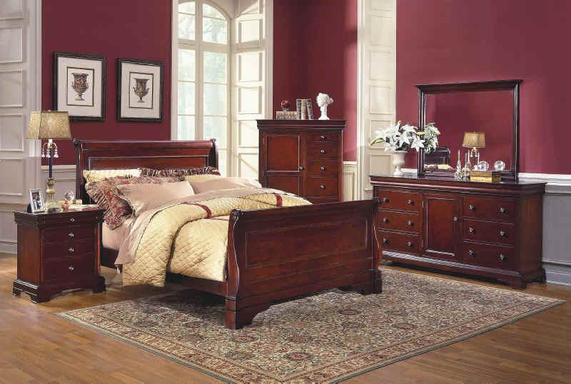 New Classic Versaille Landscape Mirror in Bordeaux - Image 2