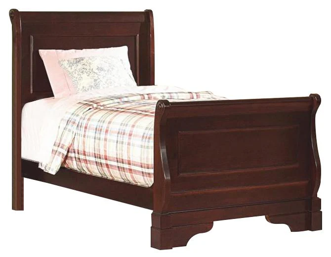 New Classic Versaille Youth Full Sleigh Bed in Bordeaux - Image 2