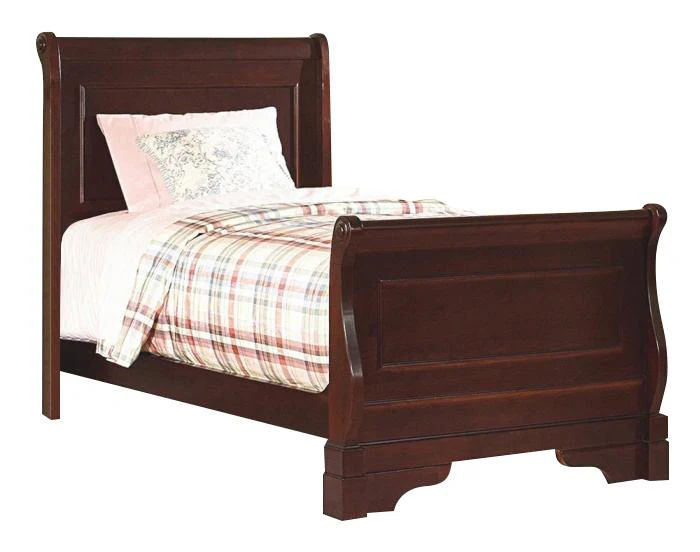 New Classic Versaille Youth Twin Sleigh Bed in Bordeaux - Image 2