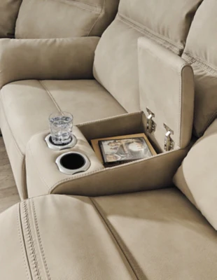 Next-Gen DuraPella Power Reclining Loveseat with Console - Image 11