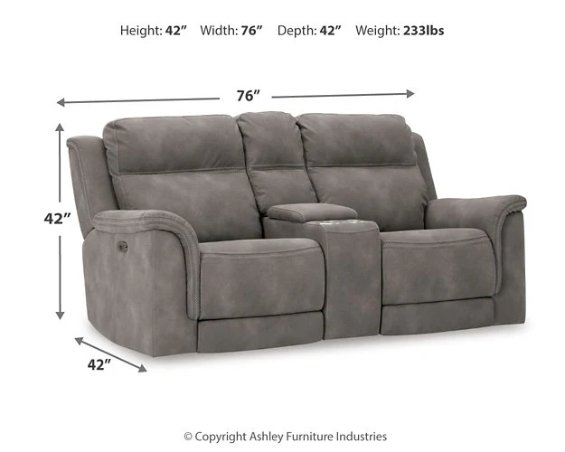 Next-Gen DuraPella Power Reclining Loveseat with Console - Image 17