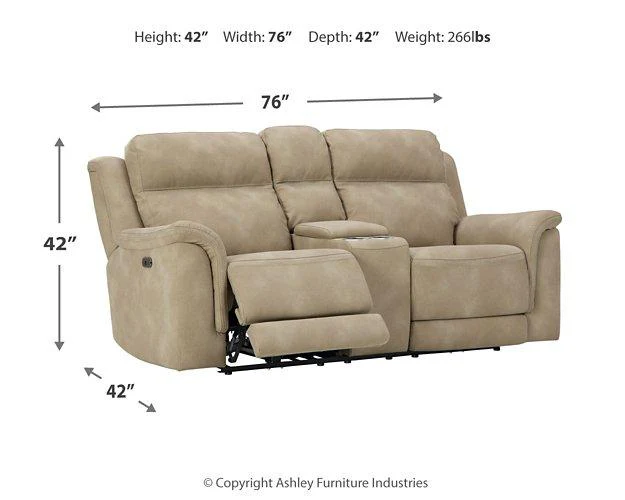 Next-Gen DuraPella Power Reclining Loveseat with Console - Image 4