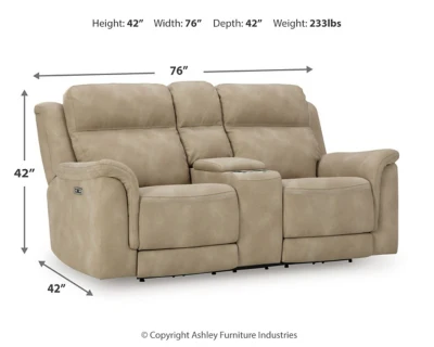 Next-Gen DuraPella Power Reclining Loveseat with Console - Image 8