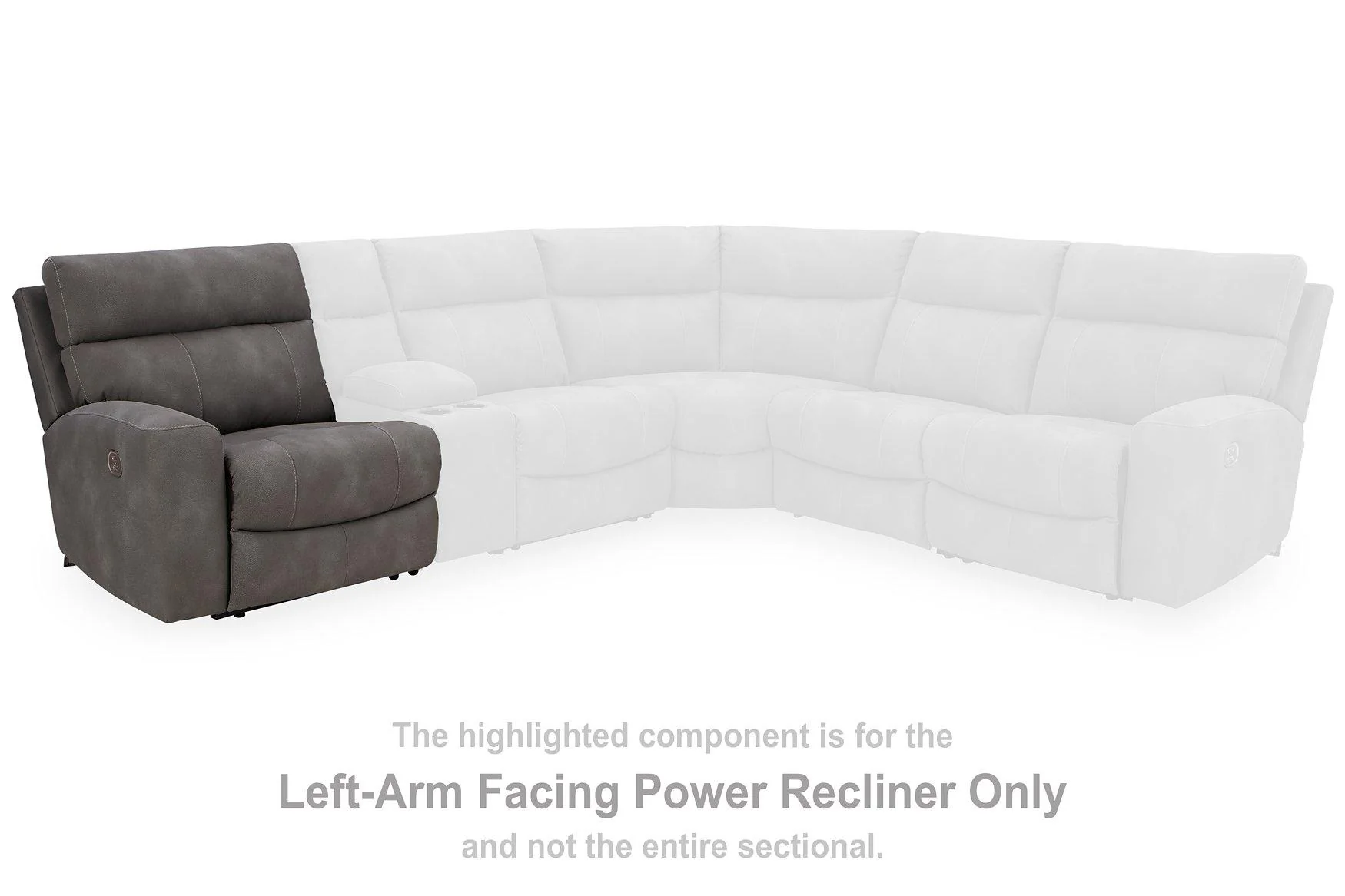 Next-Gen DuraPella Power Reclining Sectional Loveseat with Console - Image 10