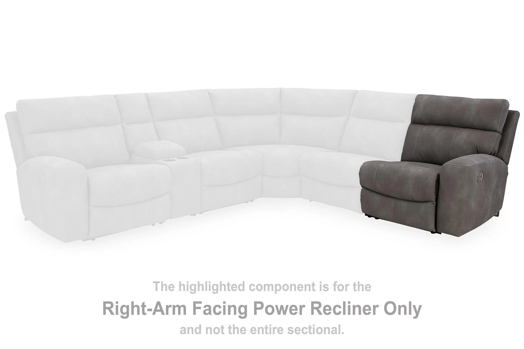Next-Gen DuraPella Power Reclining Sectional Loveseat with Console - Image 16
