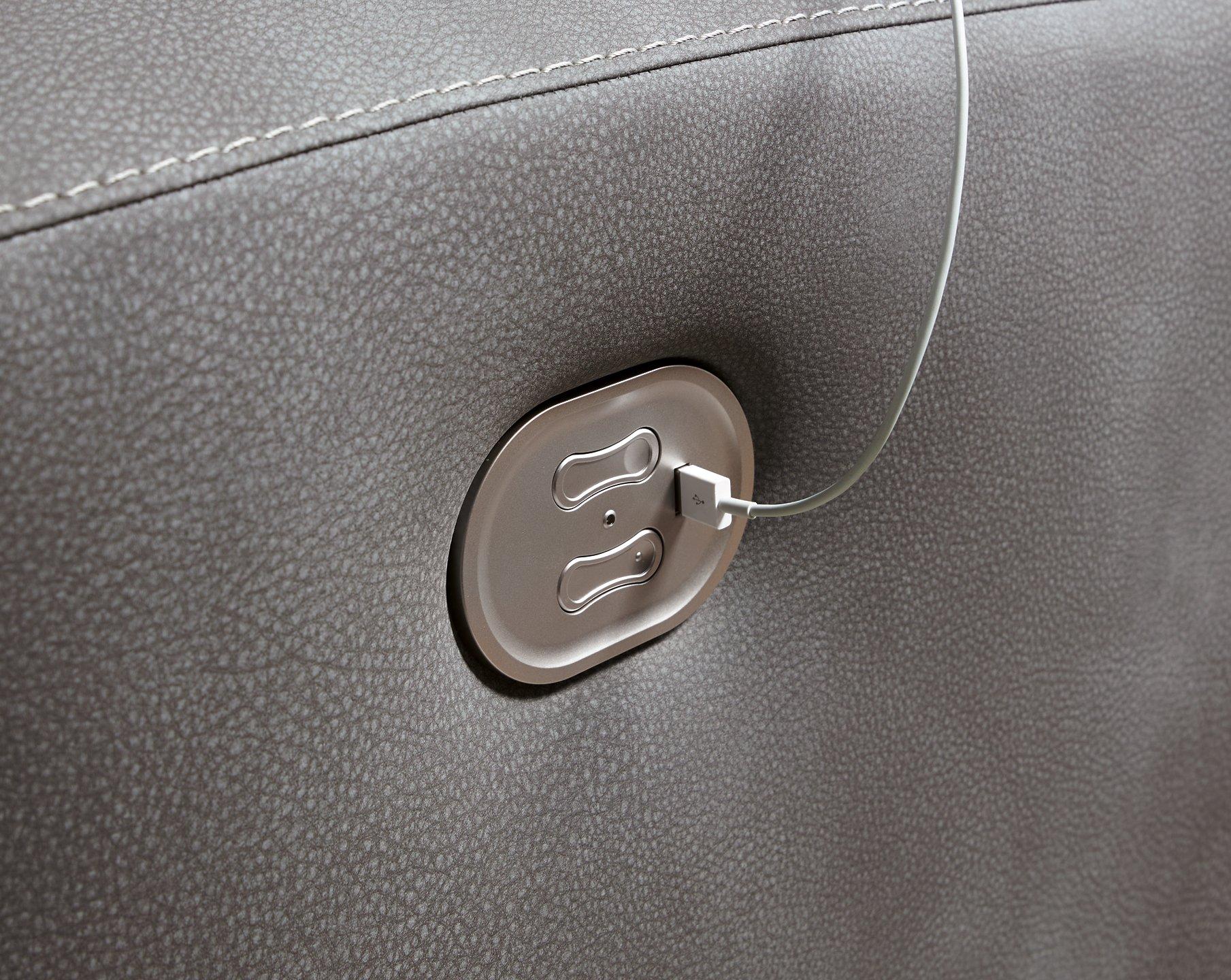 Next-Gen DuraPella Power Reclining Sectional Loveseat with Console - Image 26