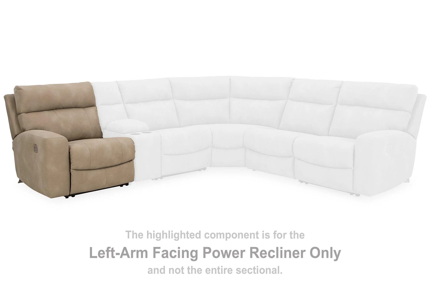 Next-Gen DuraPella Power Reclining Sectional Loveseat with Console - Image 36