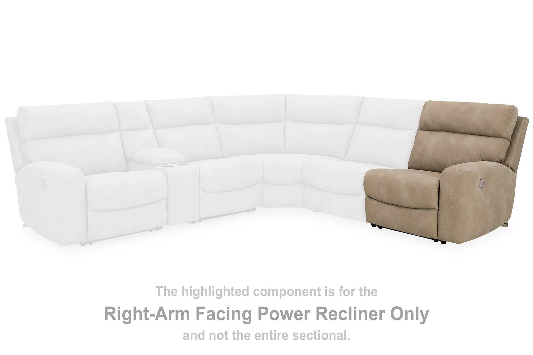 Next-Gen DuraPella Power Reclining Sectional Loveseat with Console - Image 41