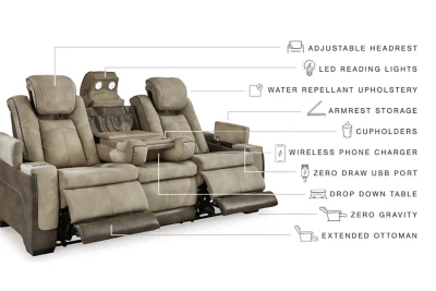 Next-Gen DuraPella Power Reclining Sofa - Image 7