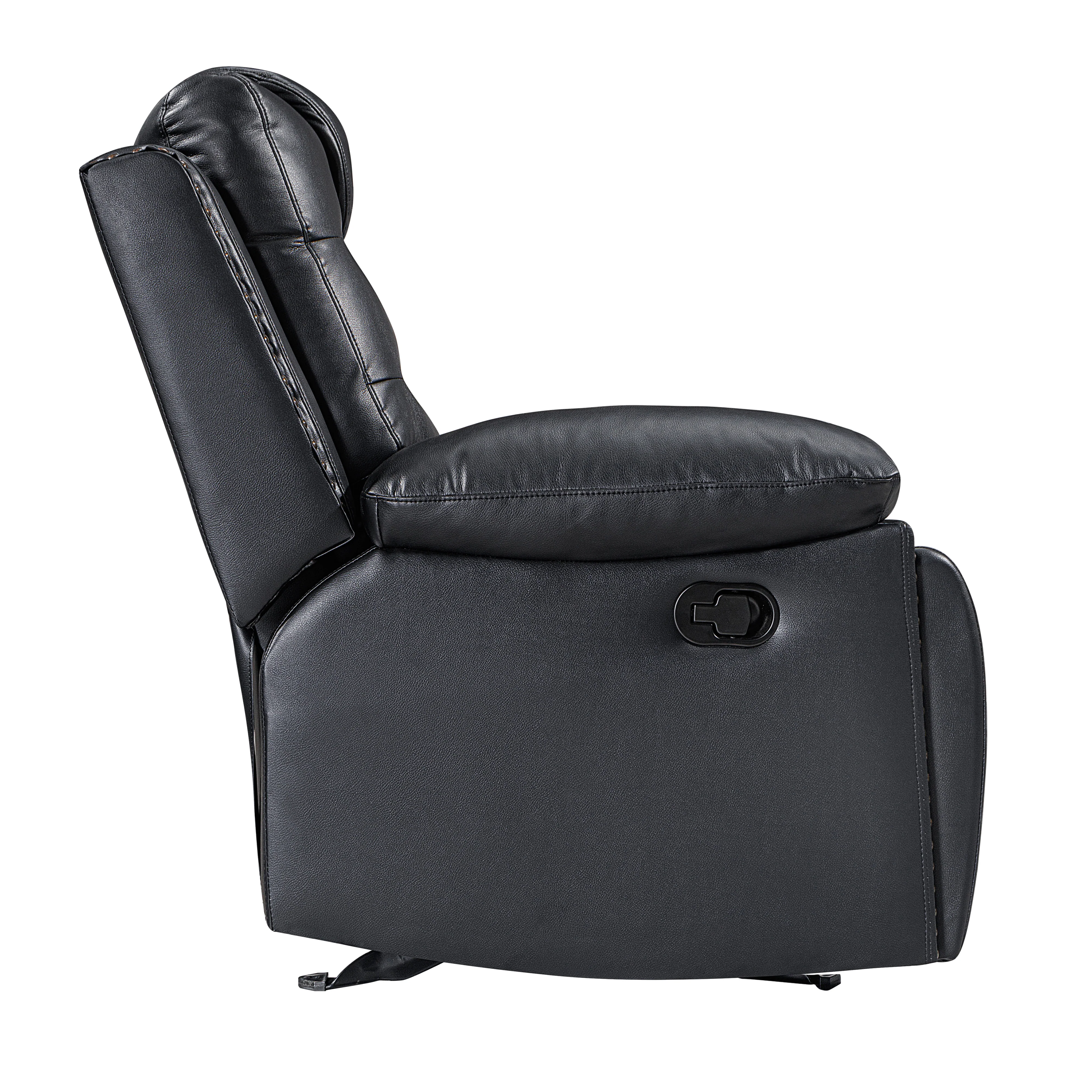 Nikko Glider Recliner-Black/Gray - Image 4