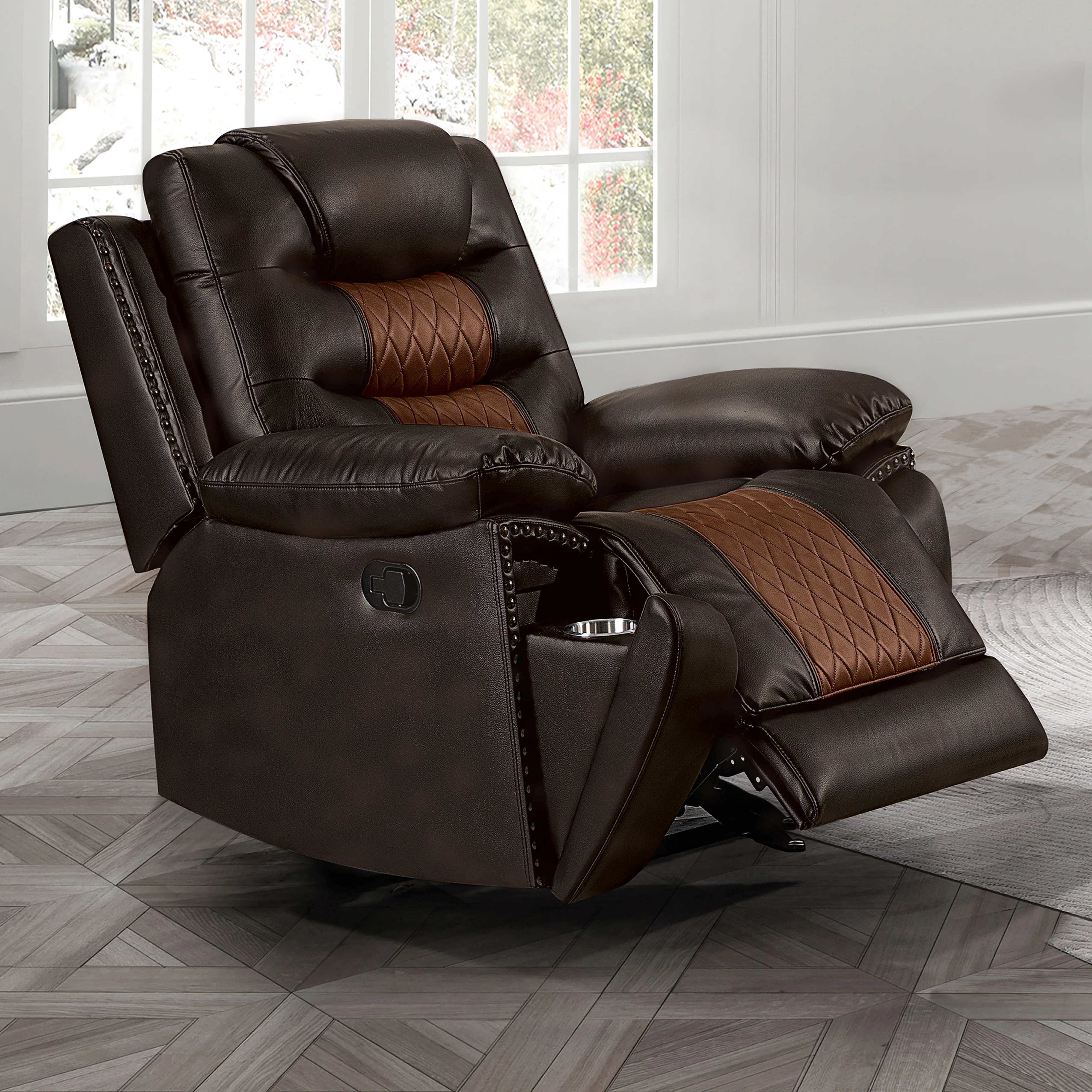 Nikko Glider Recliner-Brown - Image 8