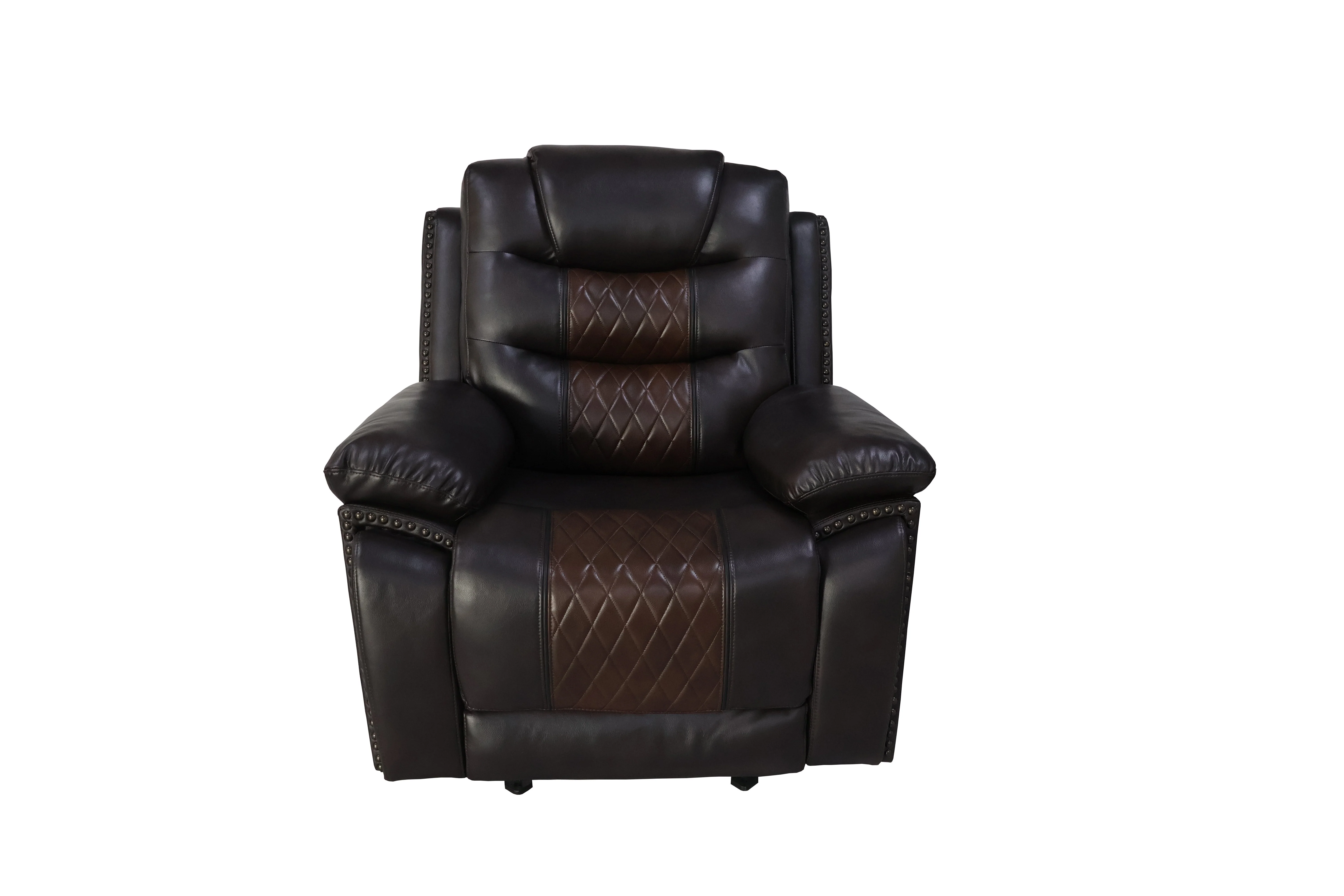 Nikko Glider Recliner W/Pwr Fr-Brown - Image 2