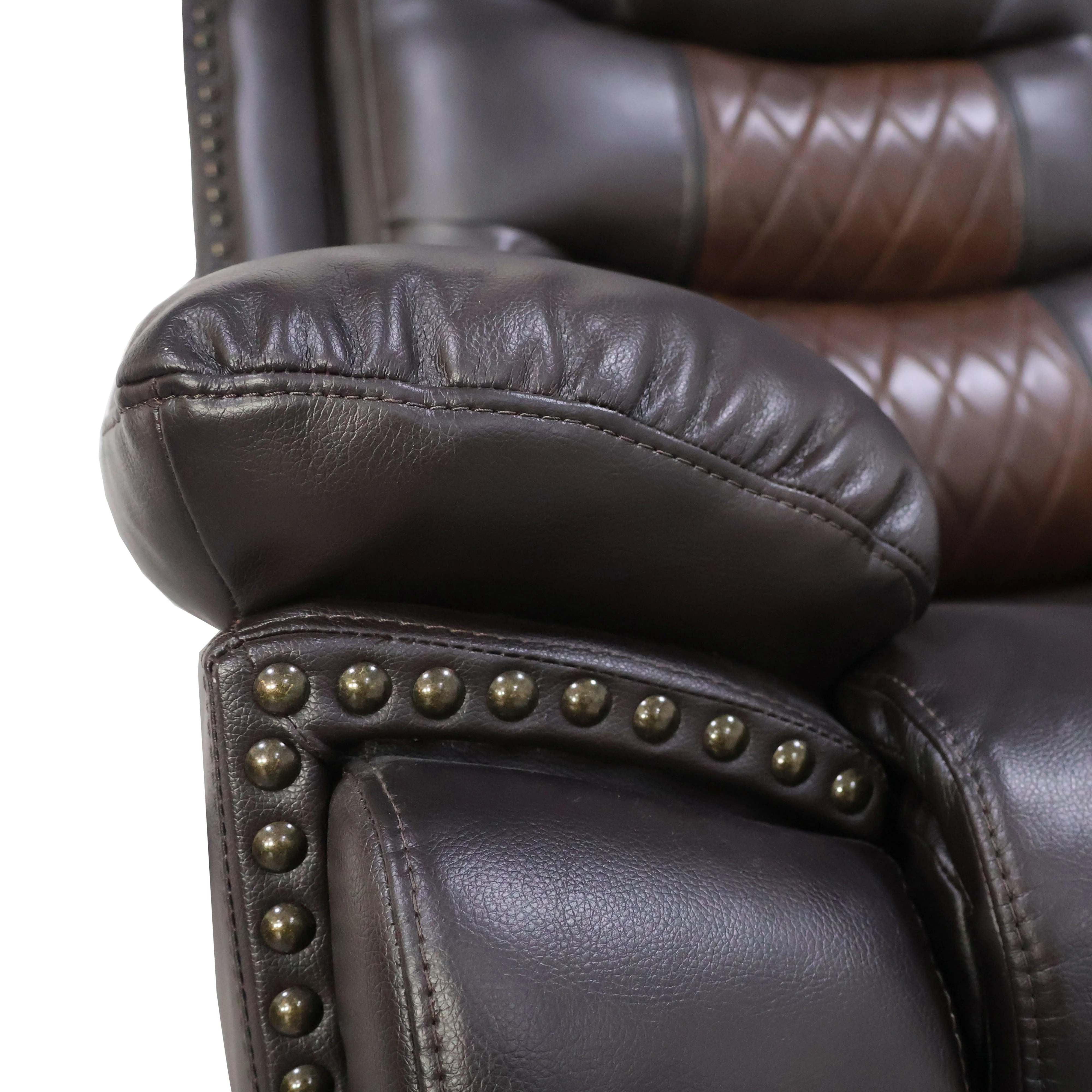 Nikko Glider Recliner W/Pwr Fr-Brown - Image 5