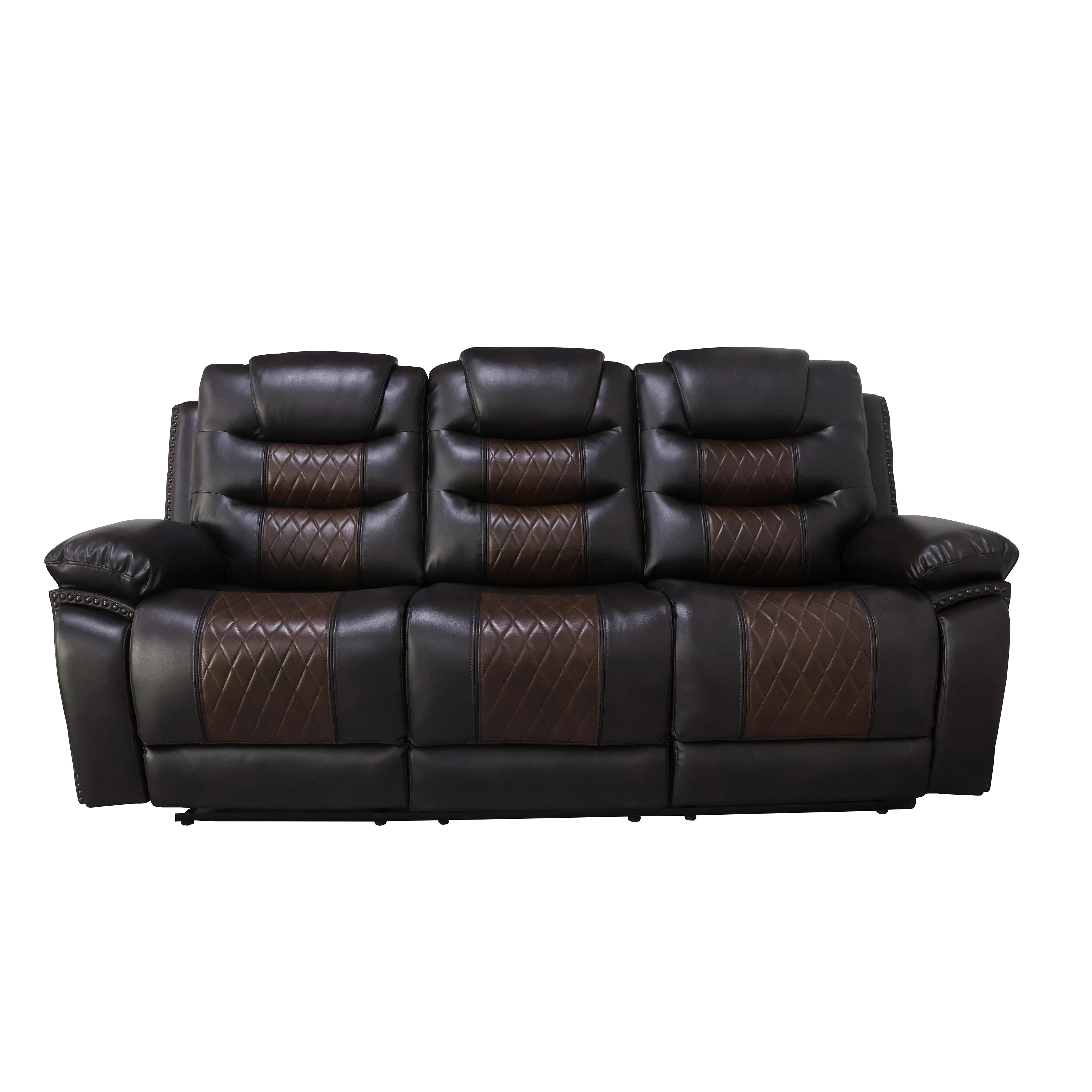 Nikko Sofa W/Pwr Fr-Brown - Image 2
