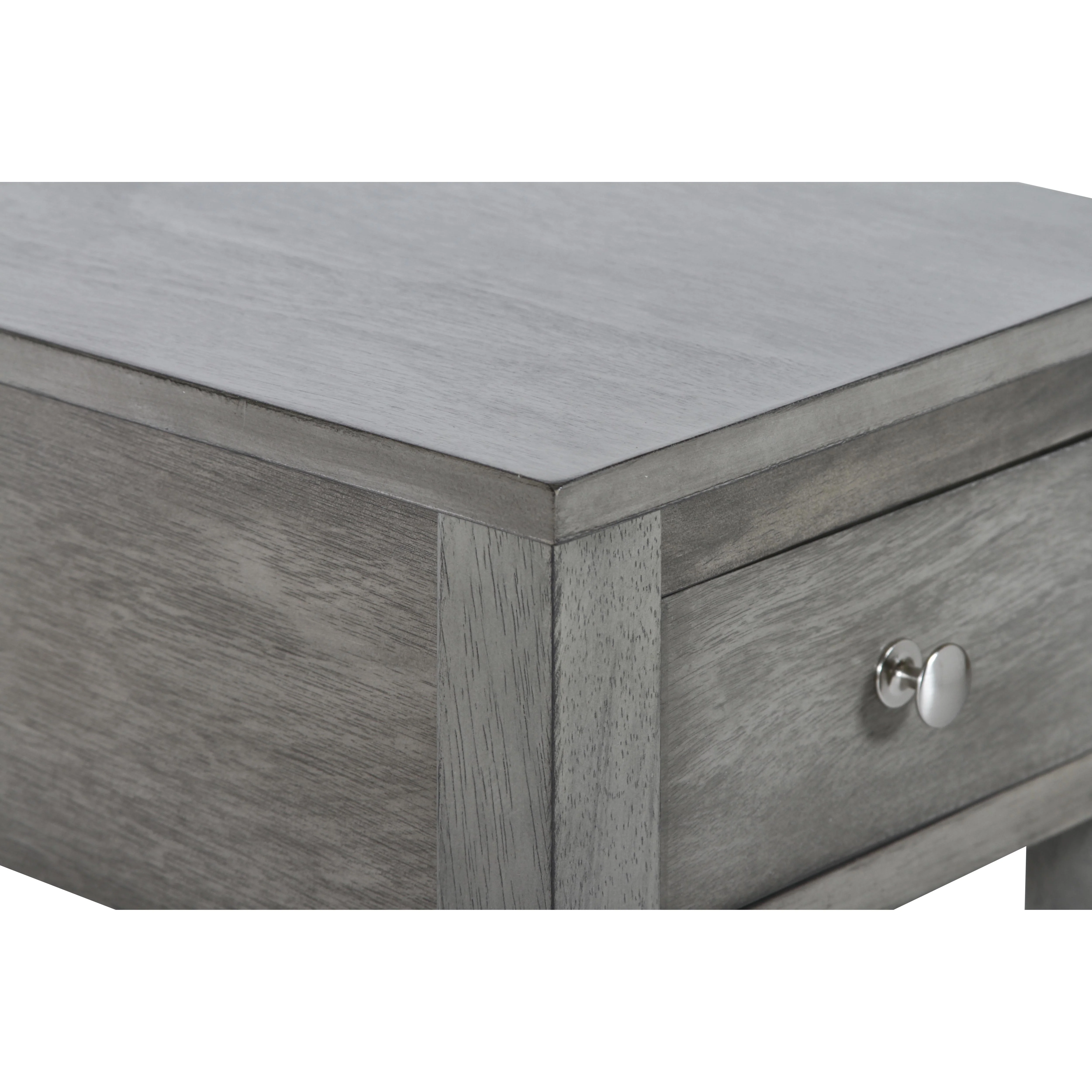 NOAH END TABLE WITH DRAWER-GRAY - Image 4