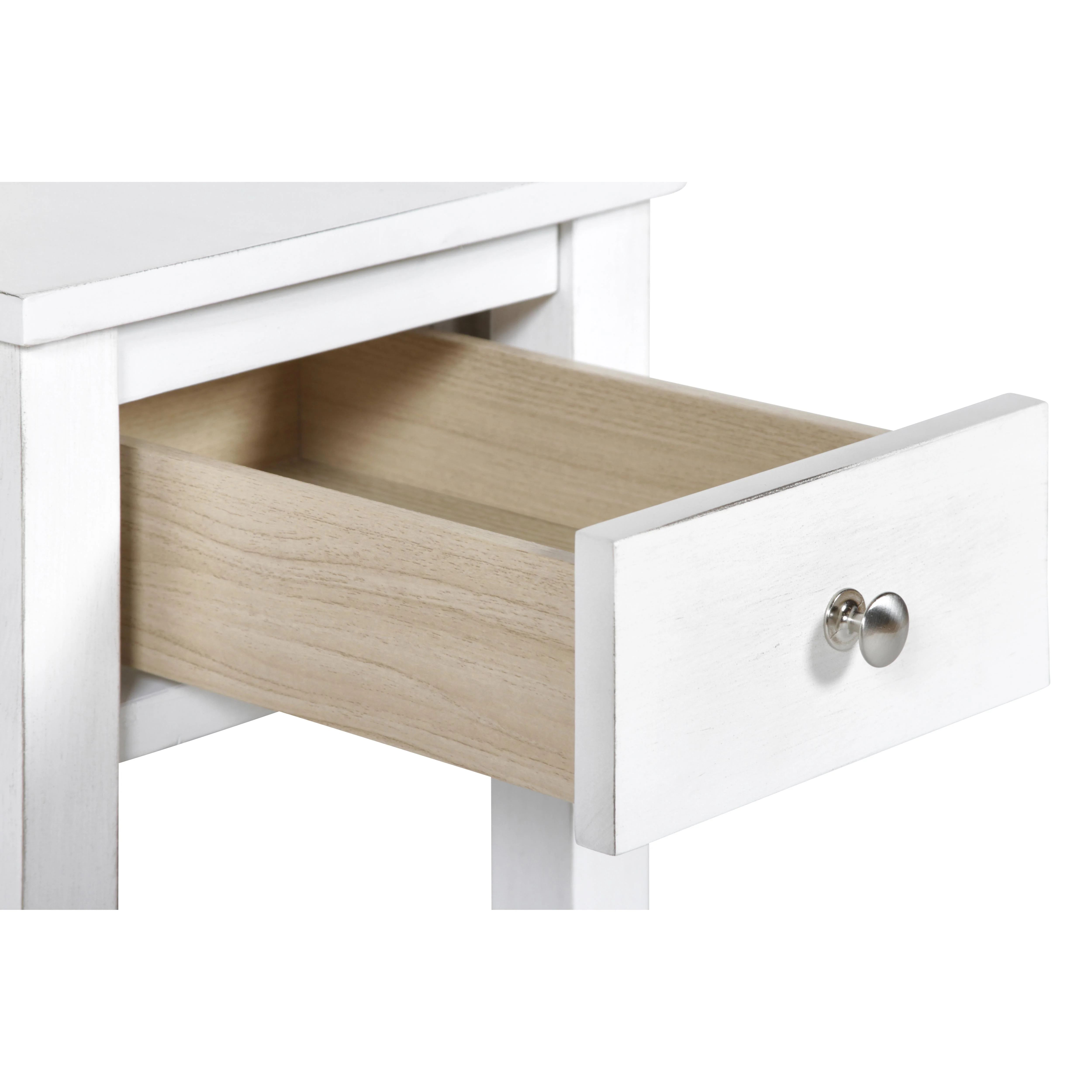 NOAH END TABLE WITH DRAWER-WHITE - Image 5