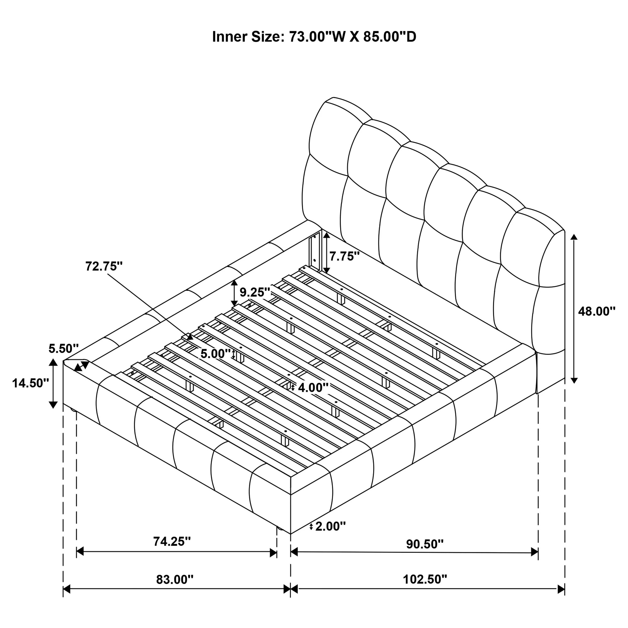 Nollet Panel Platform Bed - Image 54