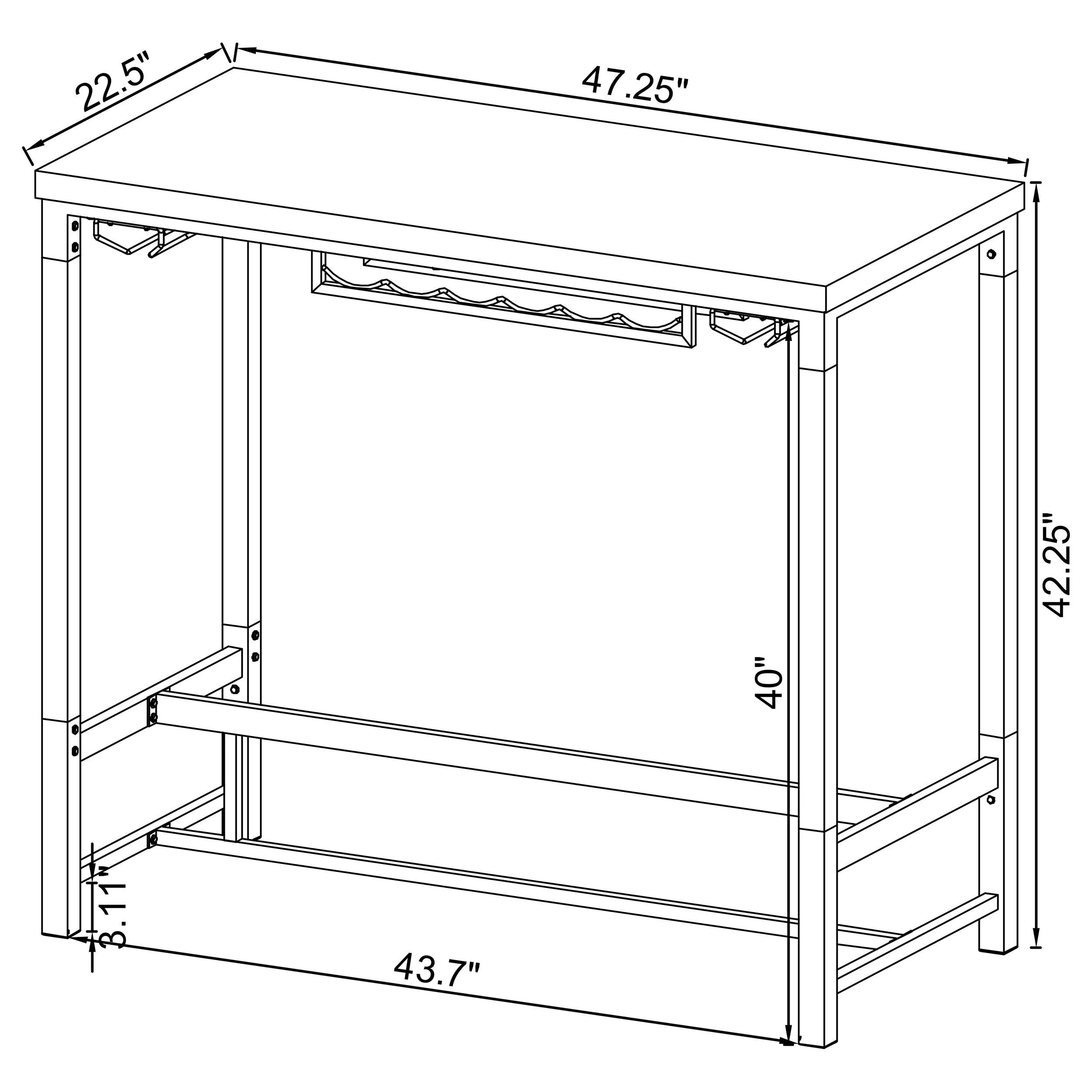 Norcrest Bar Table - Image 12